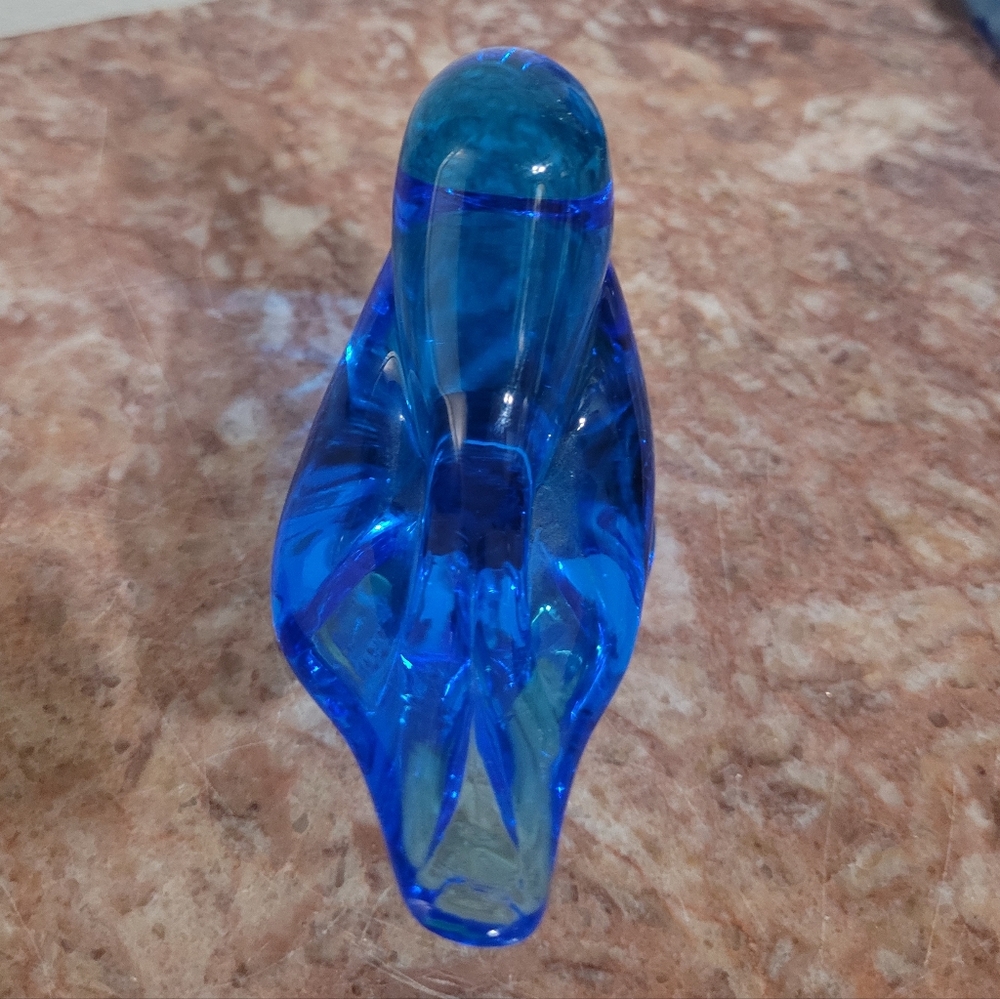 Bluebird Of Happines Glass Figurine - Decorative Bird Sculpture - Picture 5 of 6